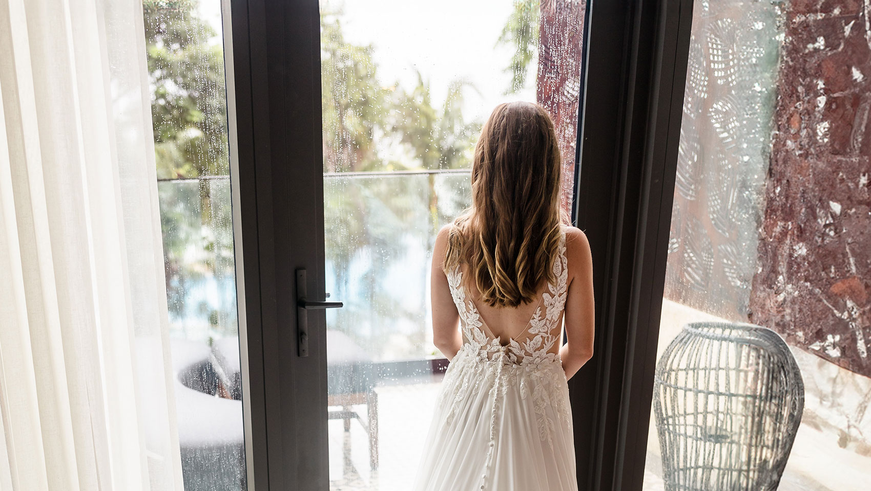 Bride by the window