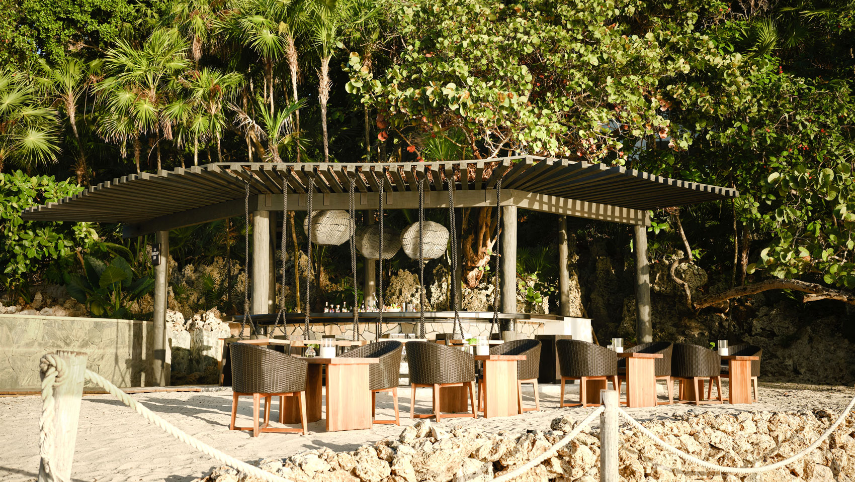 Alternate view of The Drop Off from beach