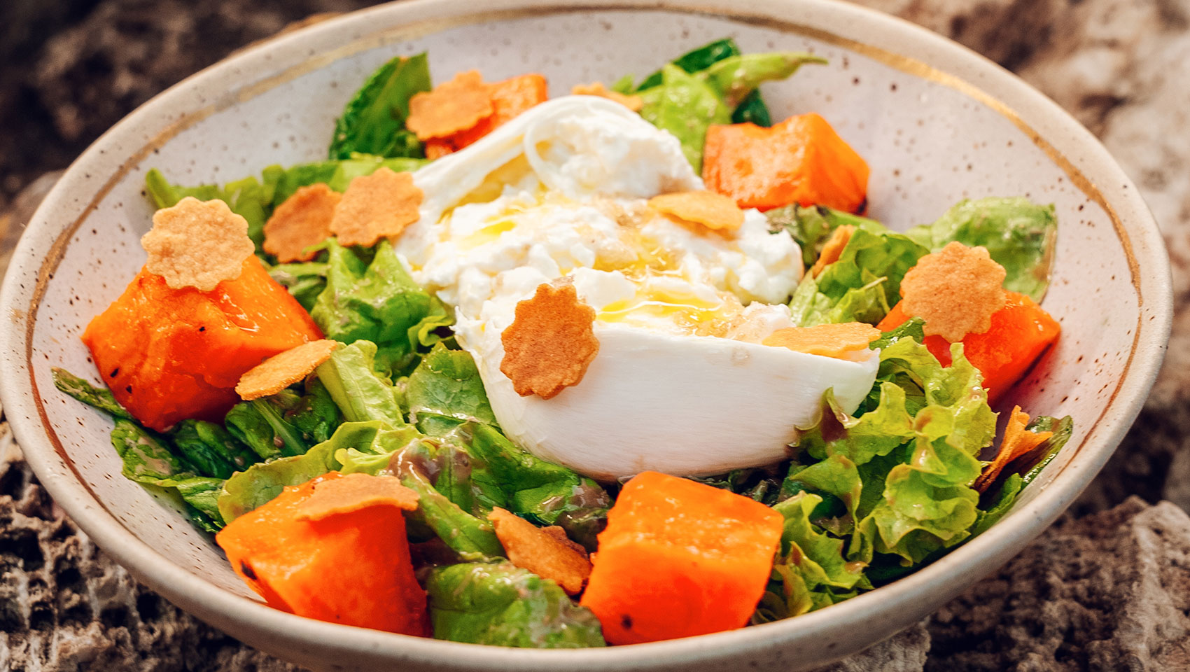 Burrata & Grilled Papaya
