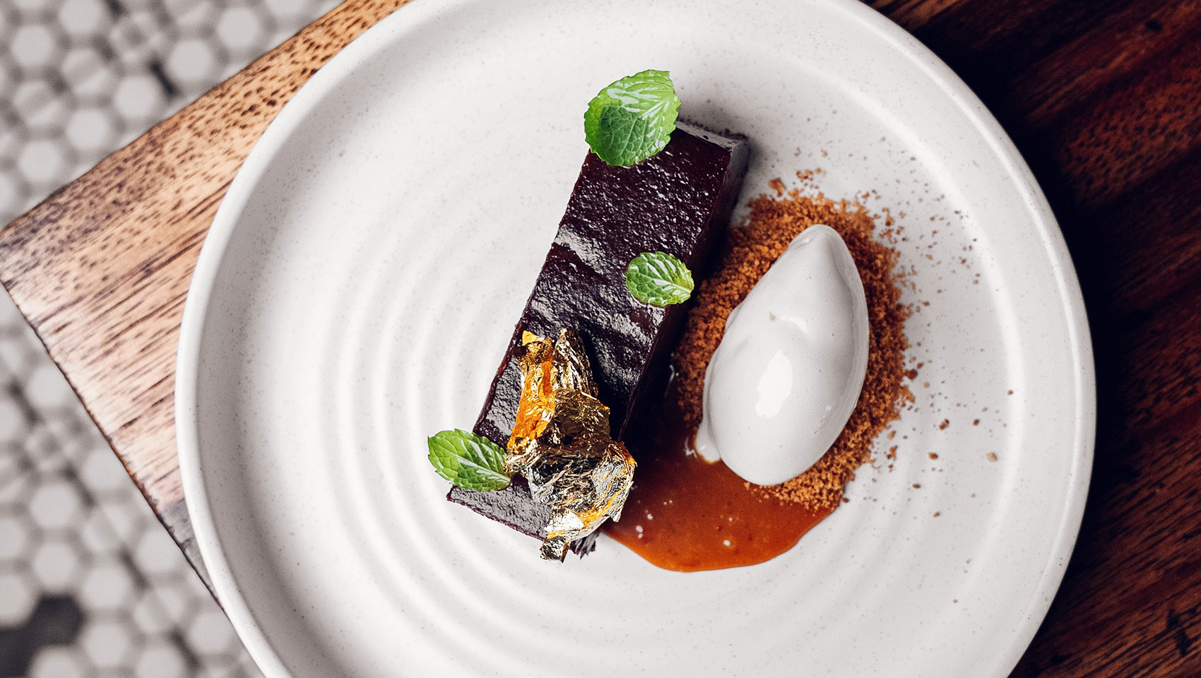 chocolate dessert at alera