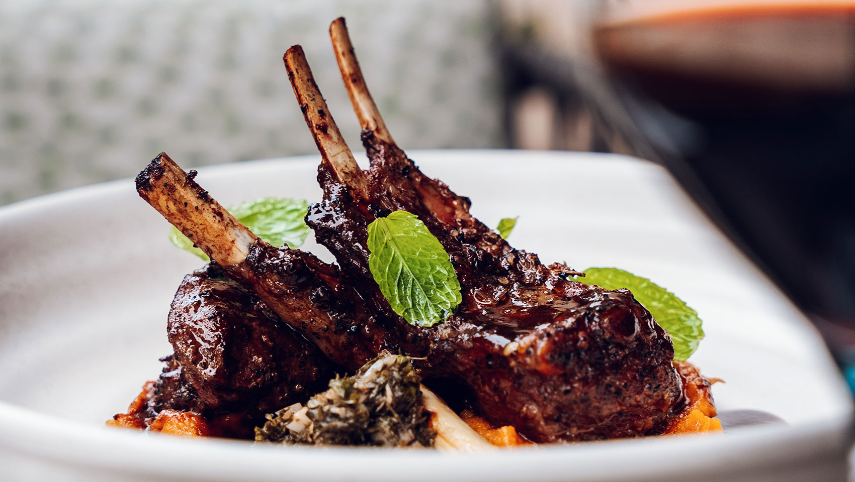 lamb entree at Alera