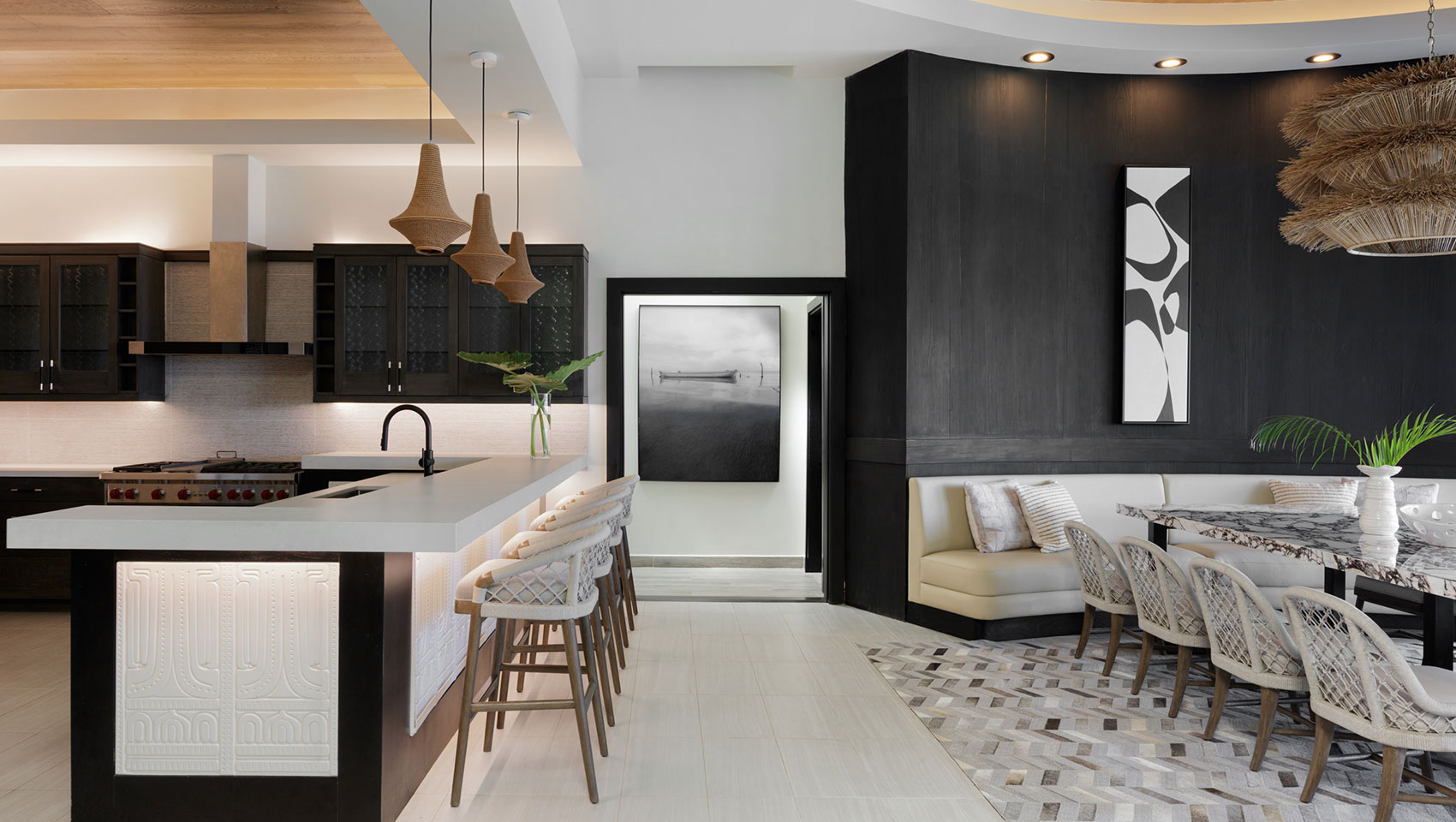 Kitchen & Dining in Beachfront Penthouse at Kimpton Grand Roatan Resort