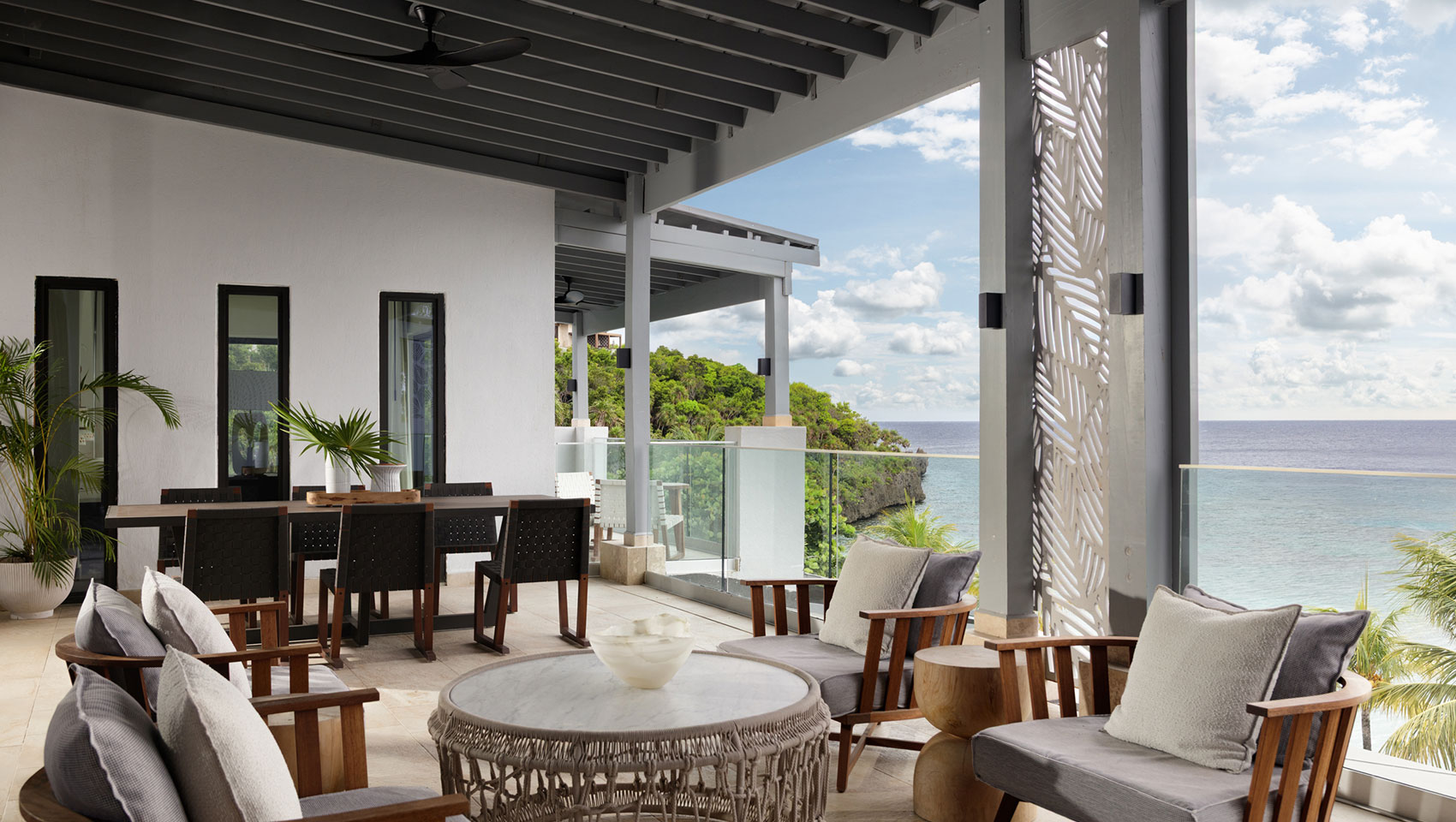 Balcony in Beachfront Penthouse at Kimpton Grand Roatan Resort