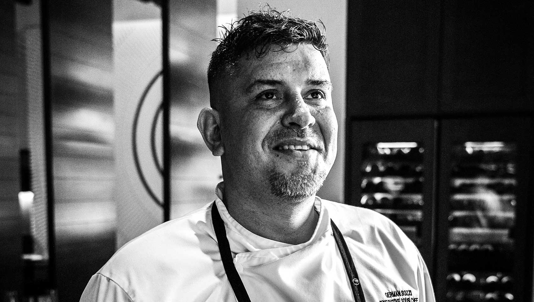 Chef German Sozzi smiles at Kimpton Grand Roatan