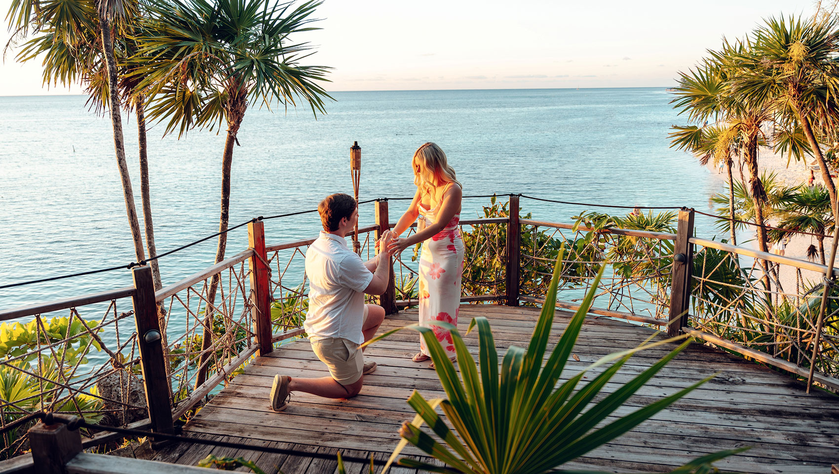 Proposal by the sea