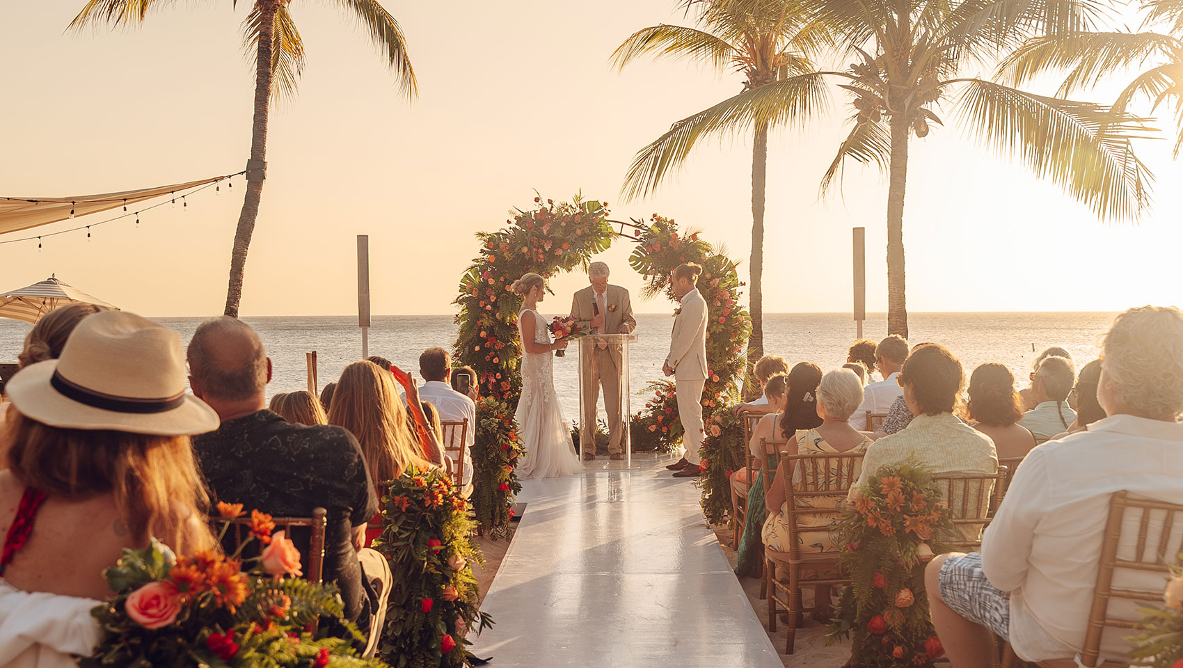 Sunset ceremony at Kimpton Grand Roatan