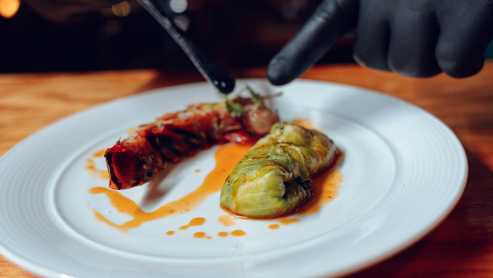 dish at Guest Chef series at Kimpton Grand Roatan Resort