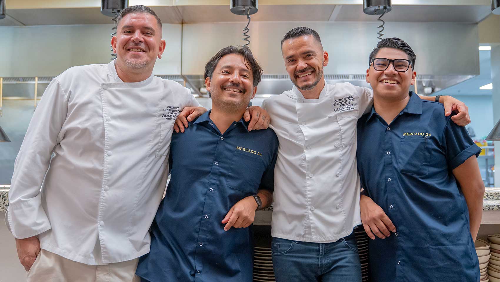 Chefs together at guest chef series