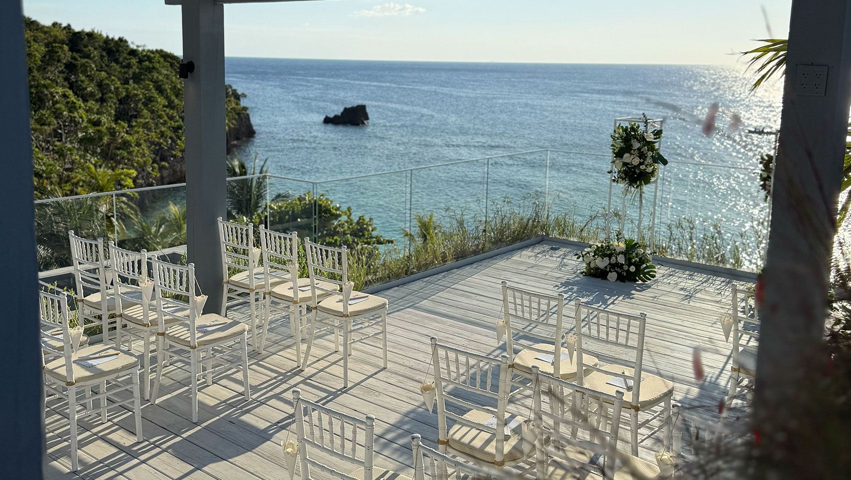 outdoor ceremony on the beach