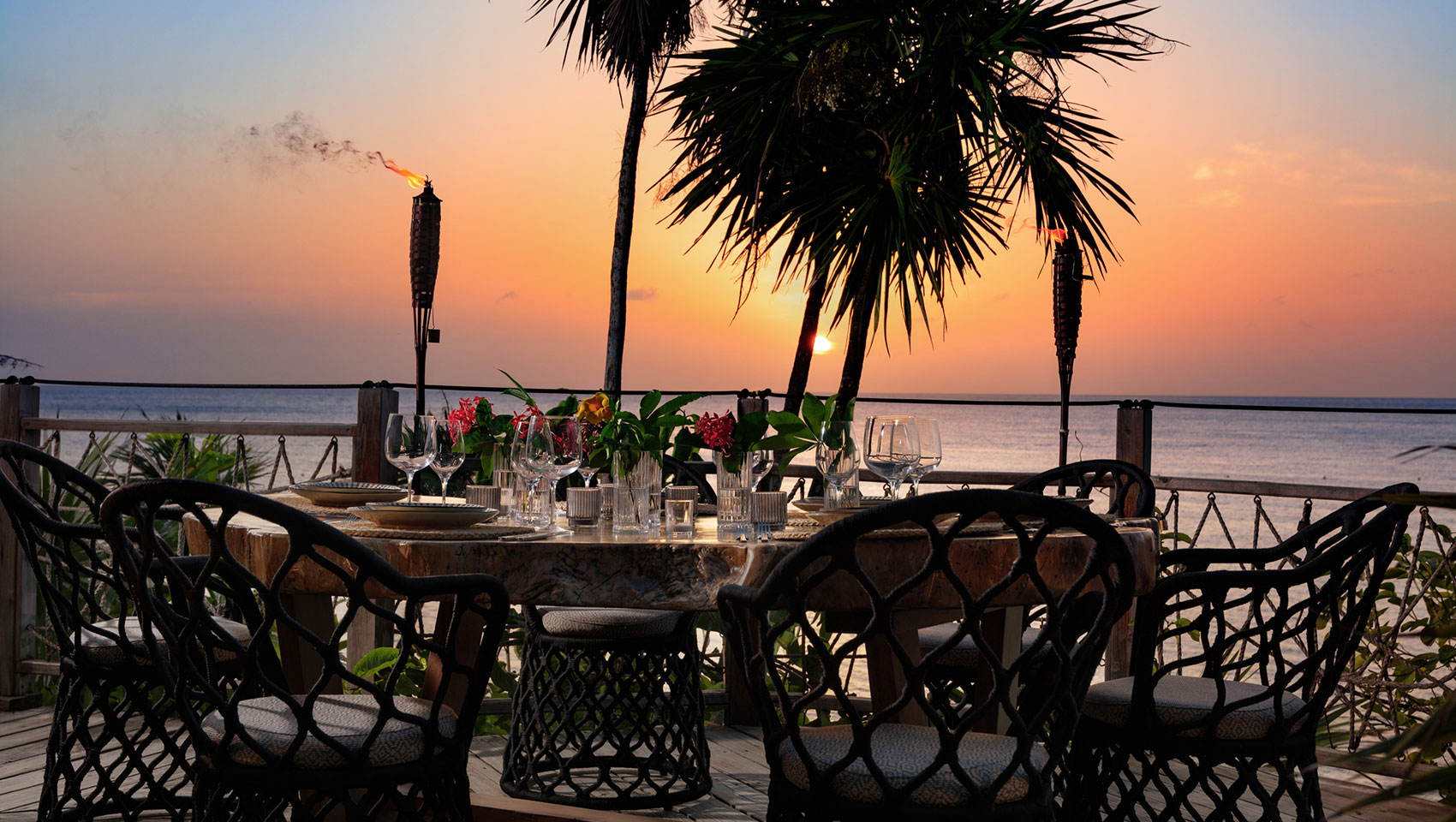 The Green Flash Table at Sunset