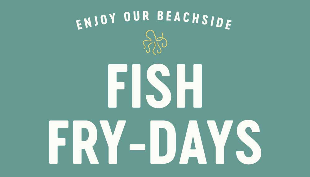 Seacat branded graphic that says Fish Frydays