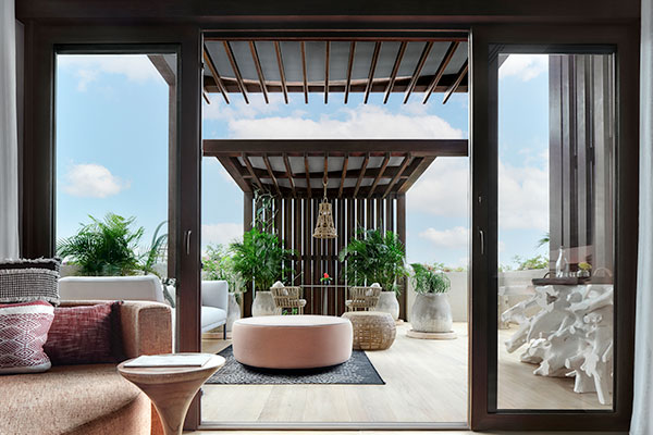 Private balcony in Spa Suite at Kimpton Grand Roatan Resort