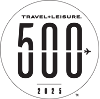 Travel + Leisure, 500 Best Hotels in the World 2025 badge