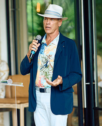 David Dachner at the Grand Roatan opening ceremony